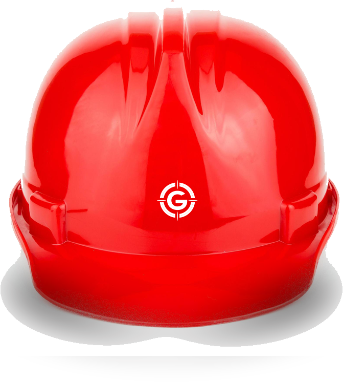 Casque de securité pour arpentage et relevé de terrain